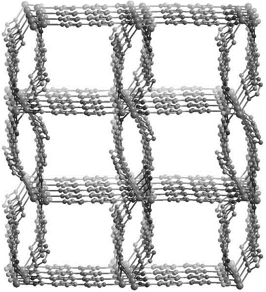 Luminous porous coordination polymer as well as preparation method and application thereof