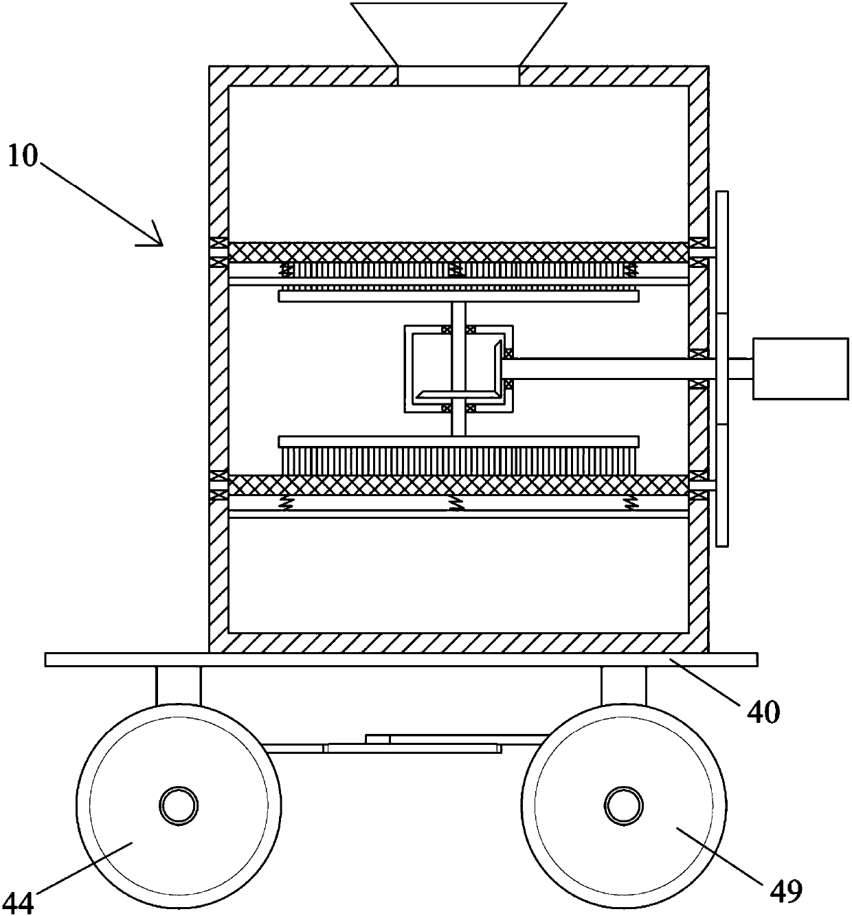 Environment-friendly sand screening equipment for municipal construction