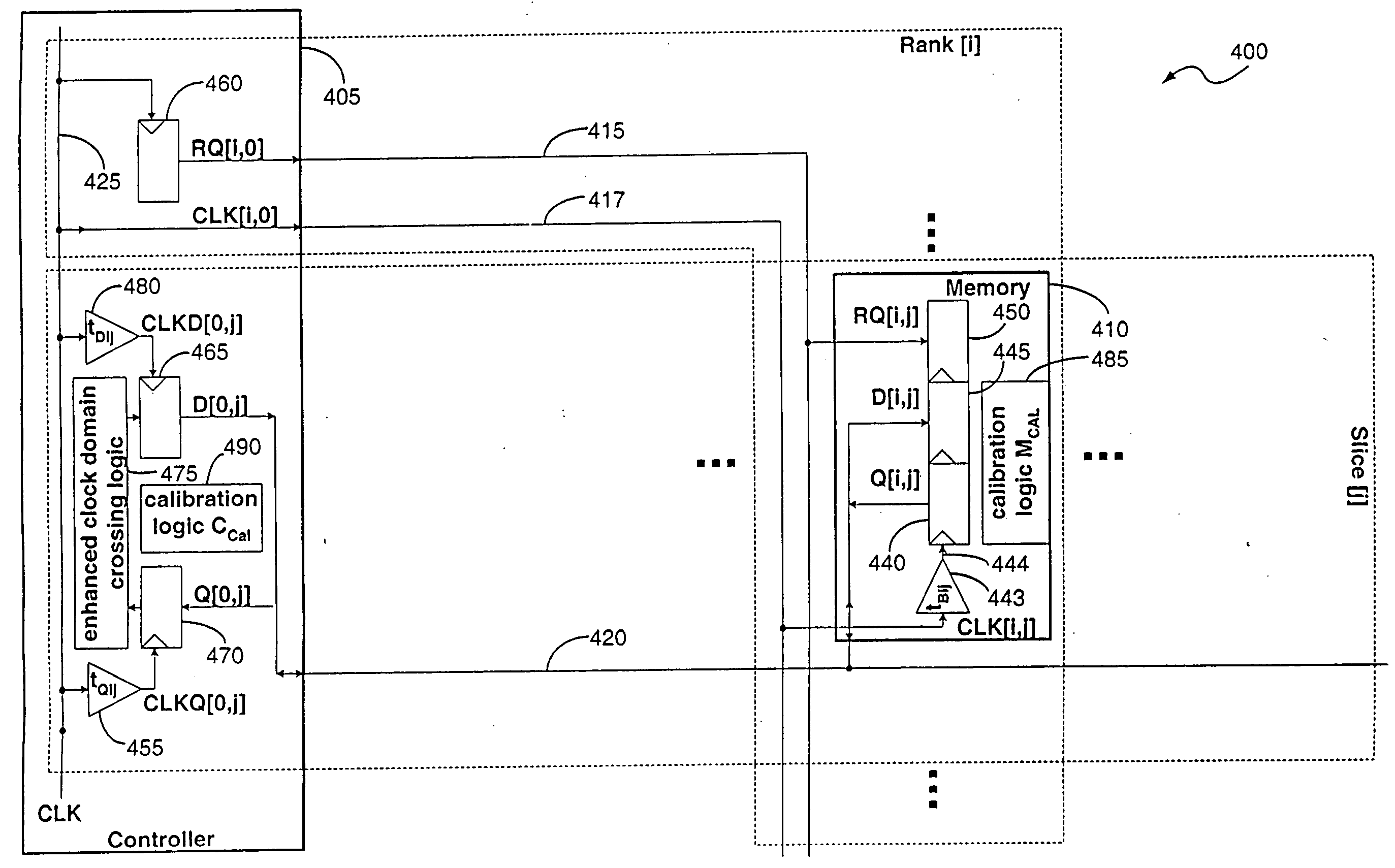 Memory device signaling system and method with independent timing calibration for parallel signal paths