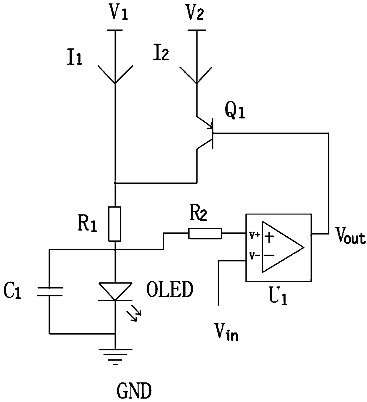 OLED screen body drive circuit