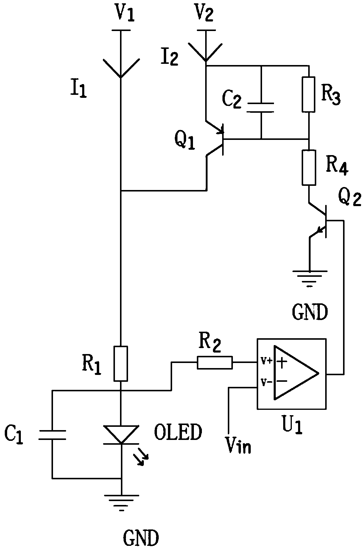 OLED screen body drive circuit