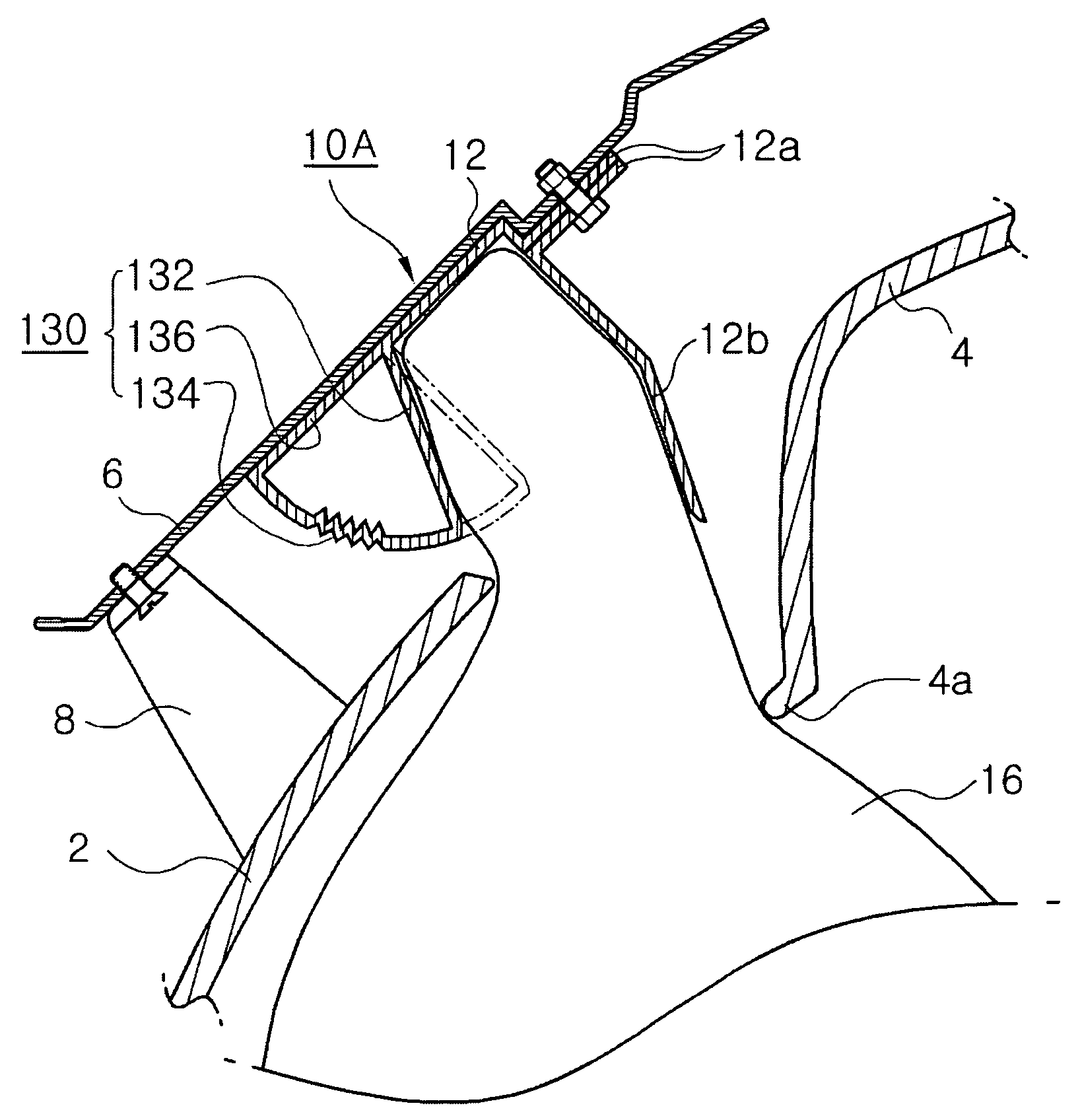 Automobile side airbag guide plate