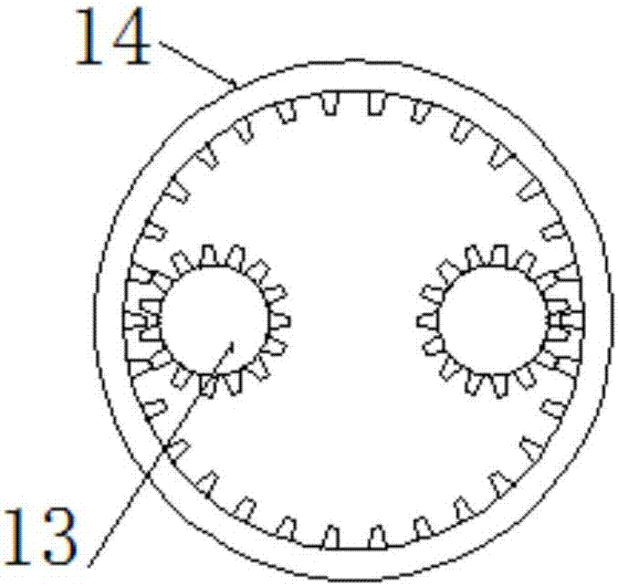 Efficient three-shaft reaction kettle