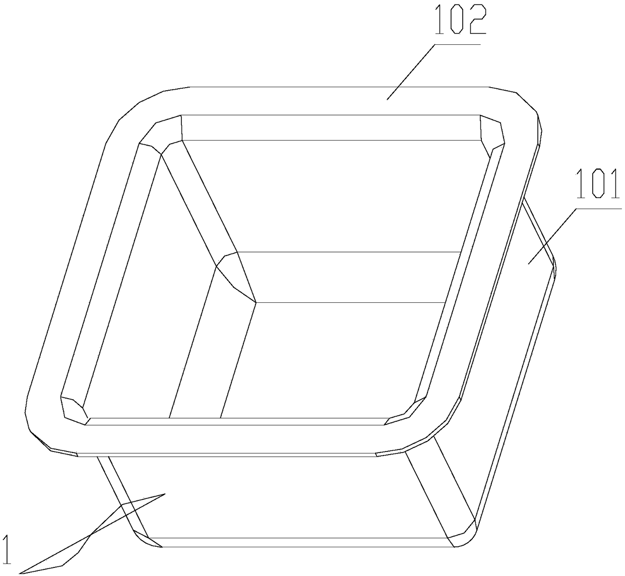 Synthetic packaging box