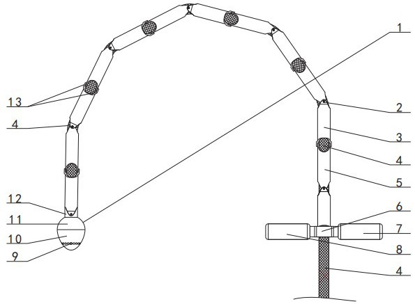 Internal cleaning device for lubricating oil pipeline of steam turbine generator unit