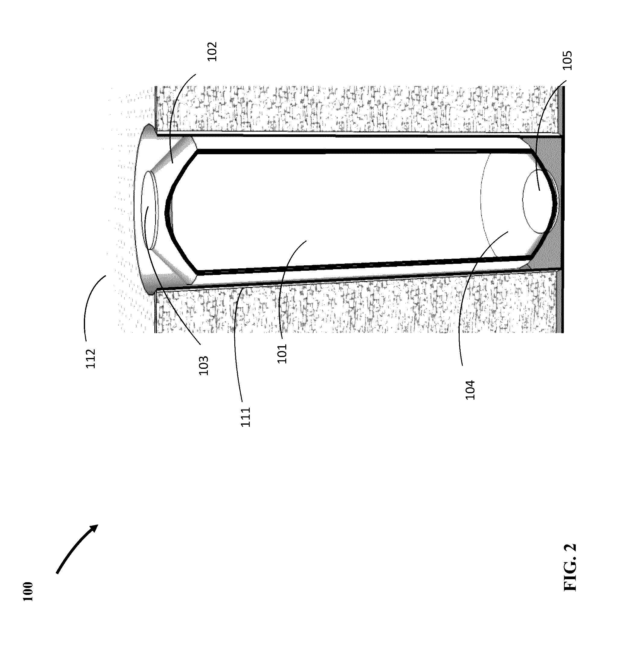 Vertical Underground Storage Tank and Method of Installing and Forming the Same