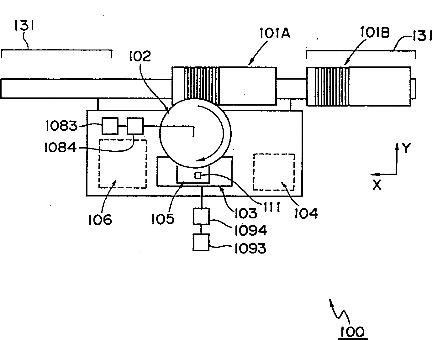 Electronic component mounting apparatus, and power supply control method executed by electronic component mounting apparatus