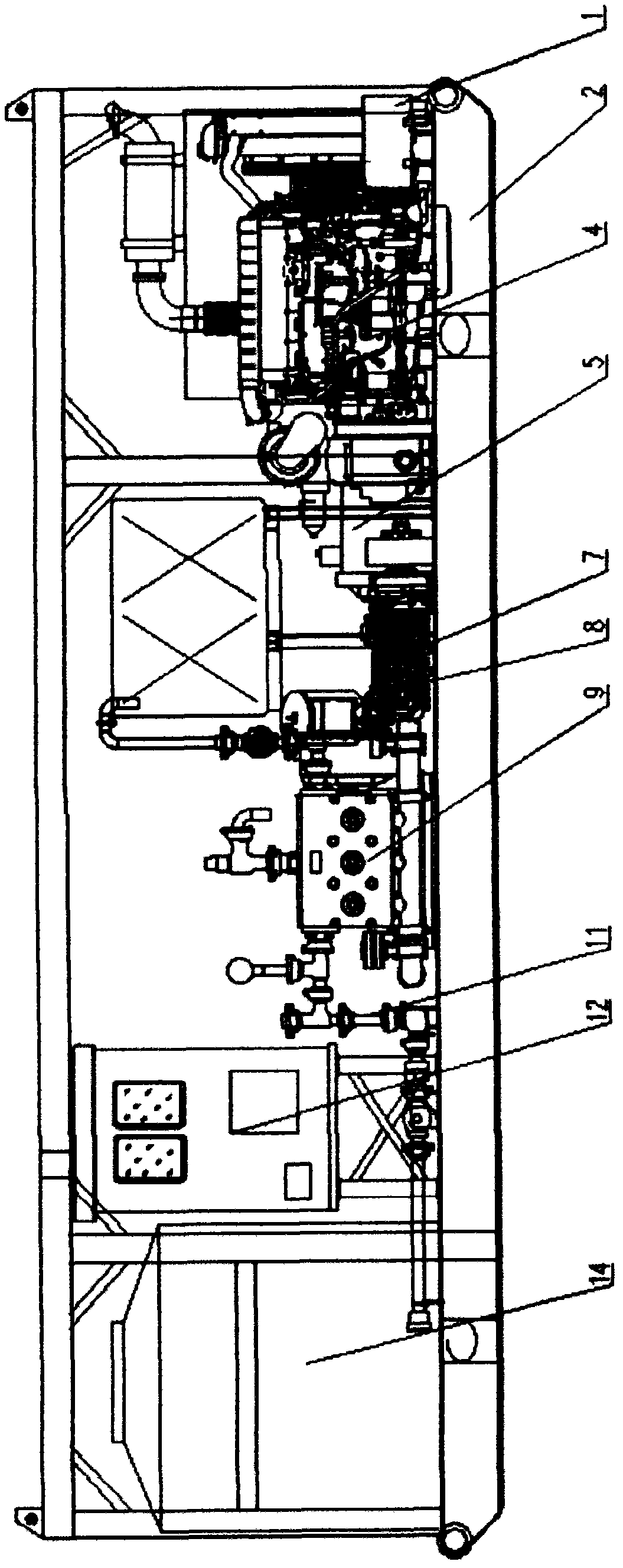 Acid fracturing thermal washing sledge