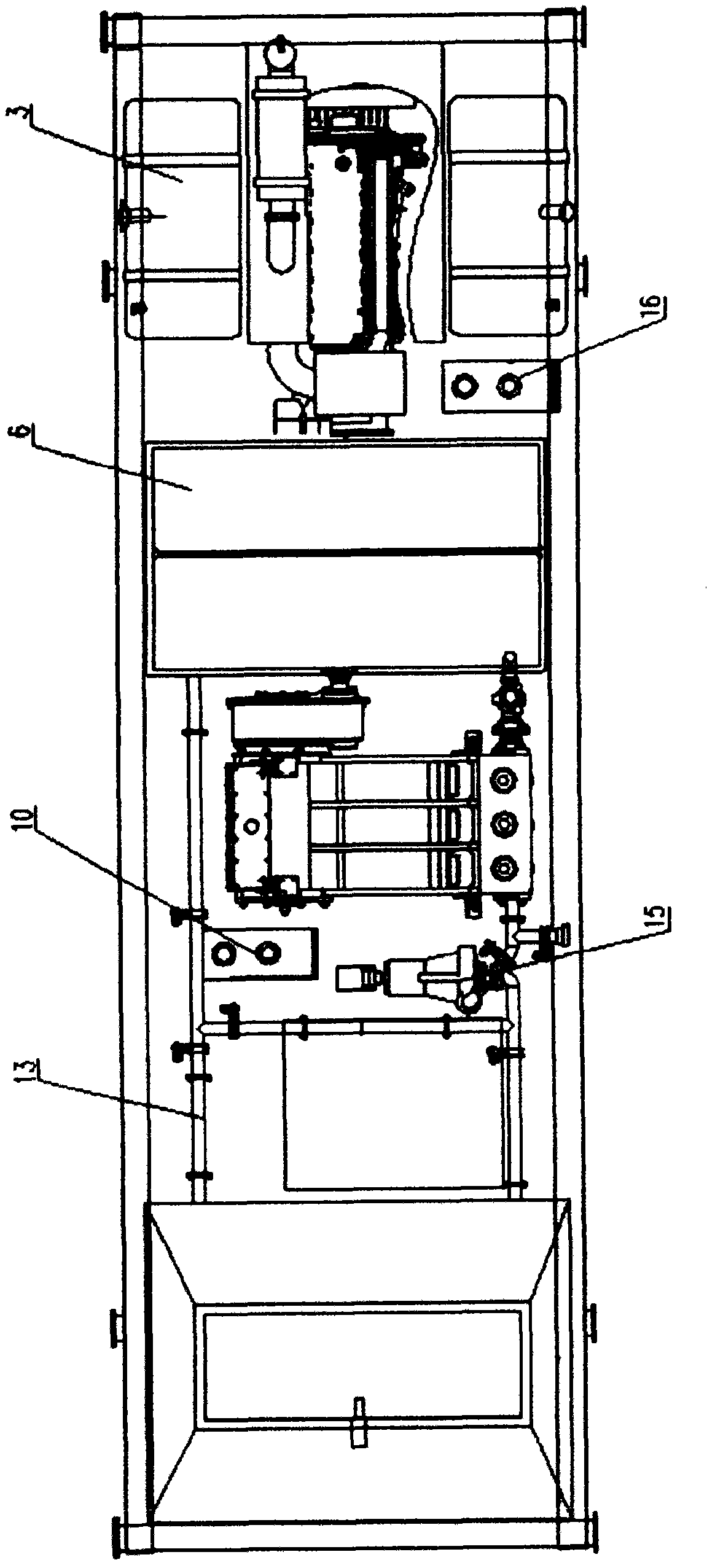 Acid fracturing thermal washing sledge