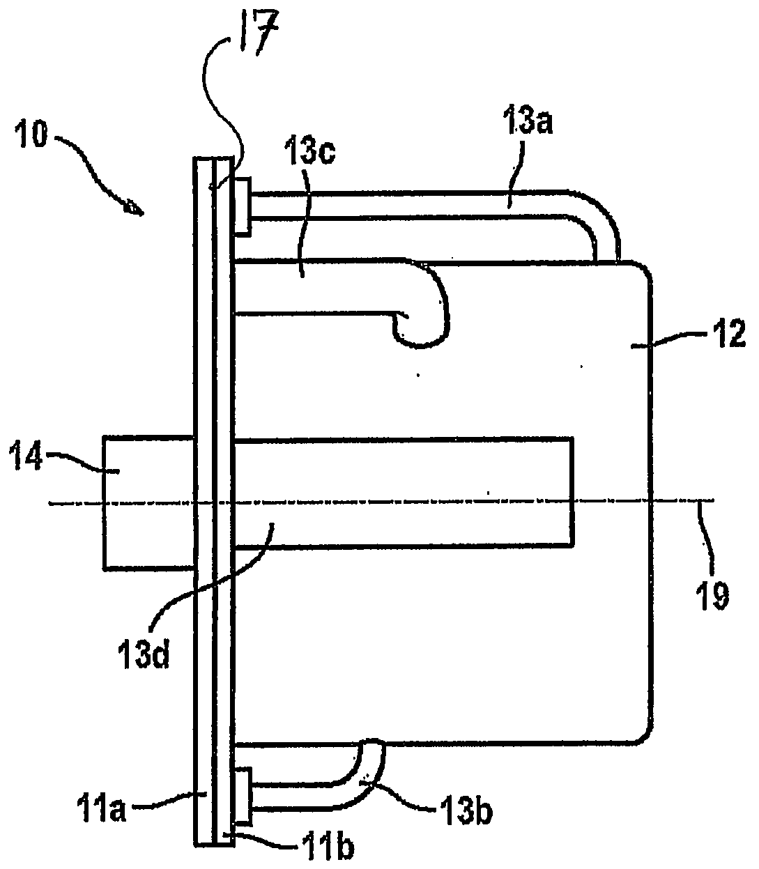 Jet engine with detachably arranged generator unit