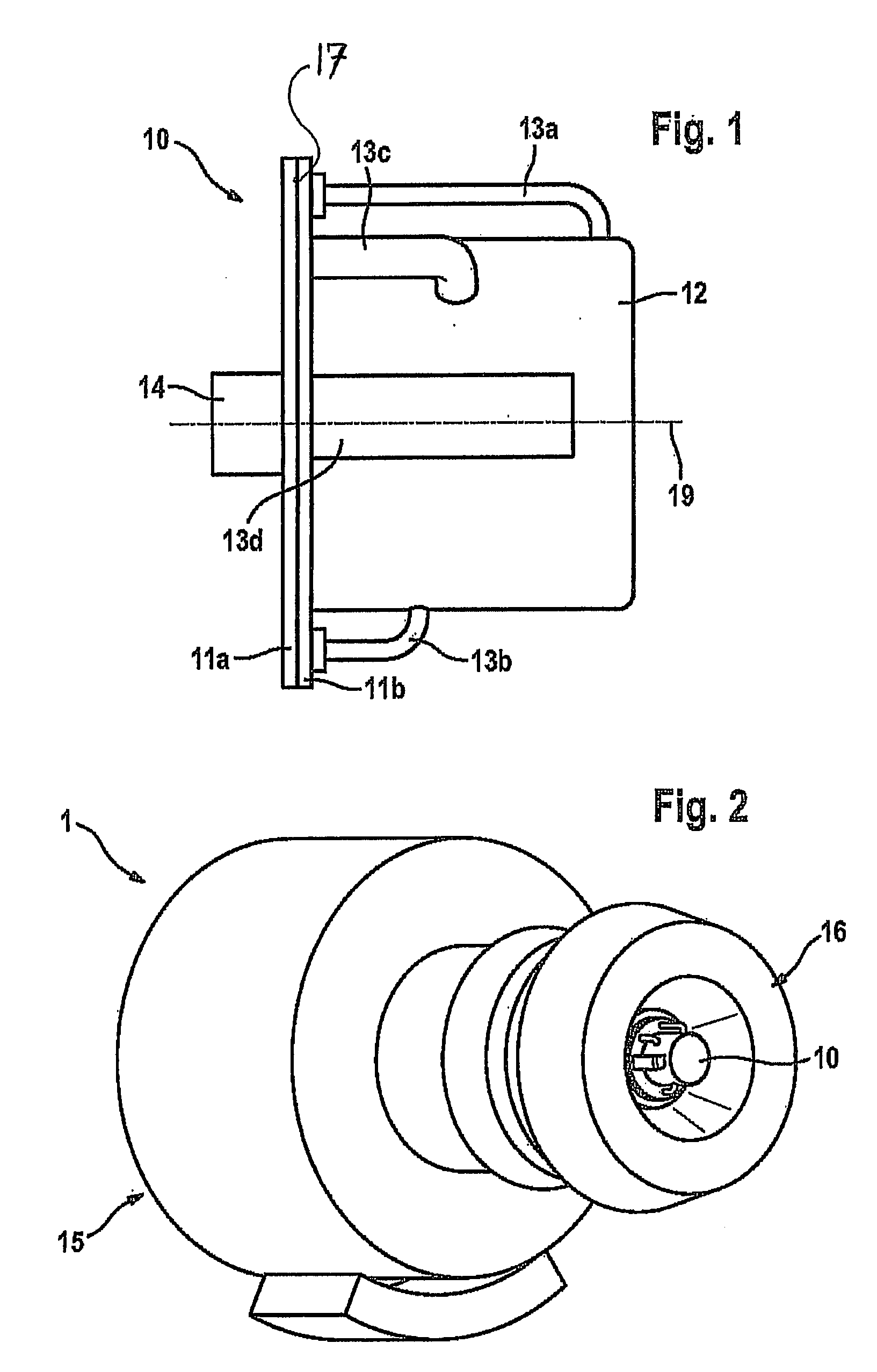 Jet engine with detachably arranged generator unit