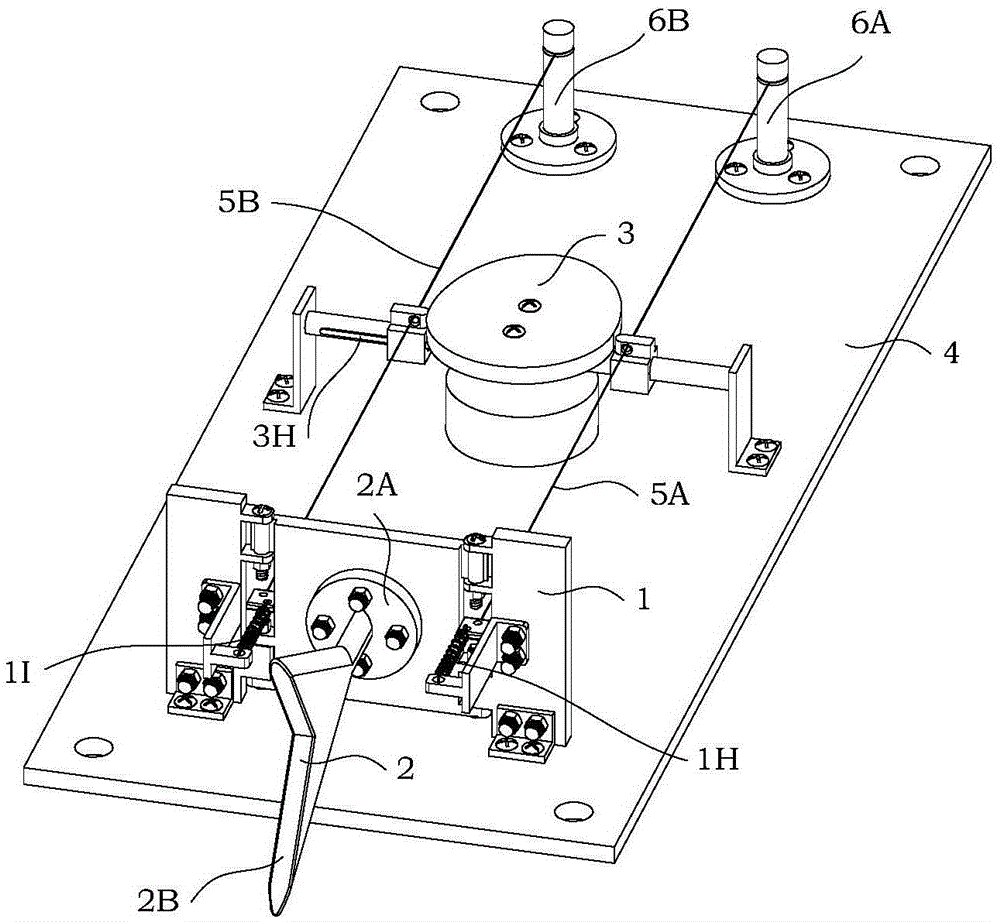 Cam rope drive robotic fishtail swing device with shaft replacement door type mechanism