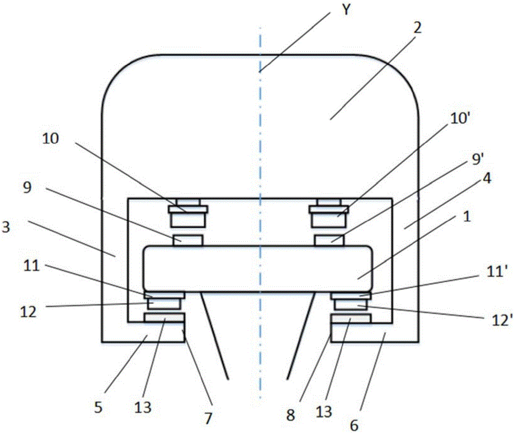 High temperature superconducting magnetic suspension vehicle driven by permanent magnet linear synchronous motor without gear grooves