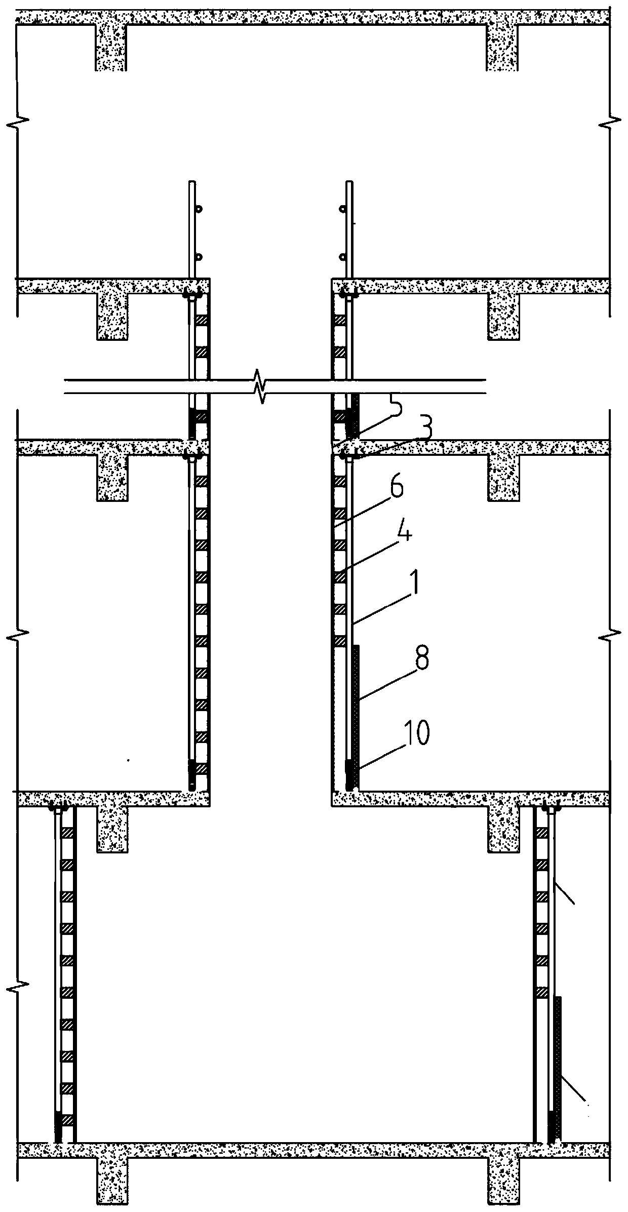 Deslagging channel convenient to dismount and mounting method