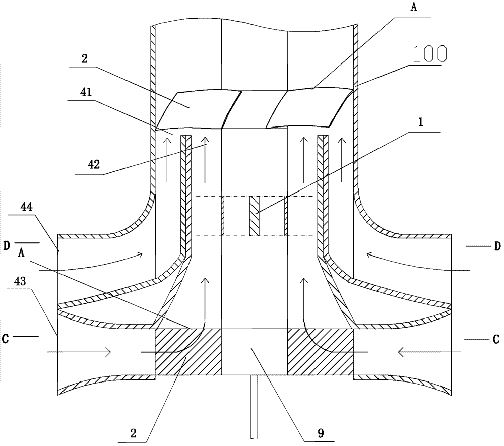 Wind wheel device for novel horizontal wind driven generator