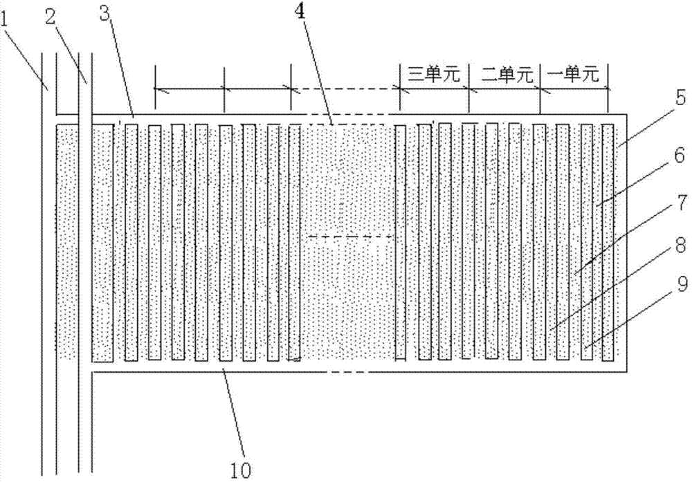 All-negative pressure continuous-mining continuous-filling step-by-step replacement mining method for coal underneath cities and towns, industrial buildings, railways and other buildings