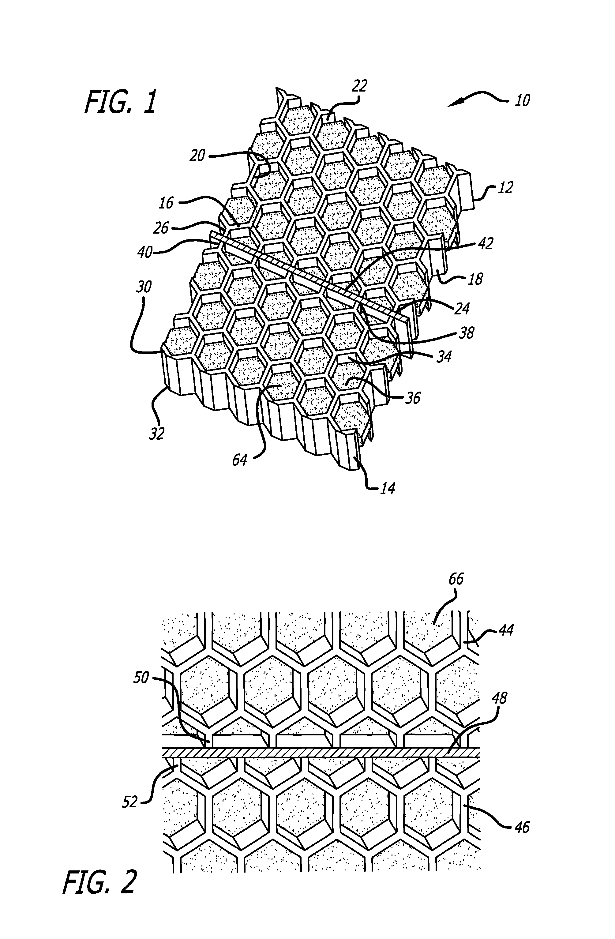 Splicing of curved acoustic honeycomb