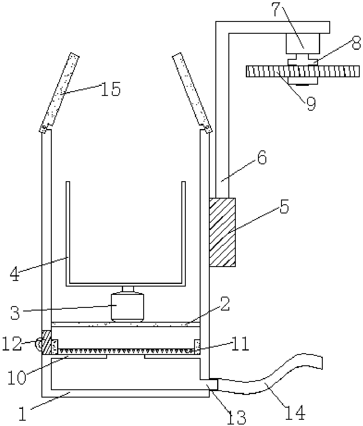 Dehydrating device for production of salted vegetables