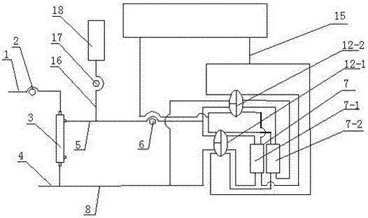 A continuous crrt machine capacity balance device with two breakers