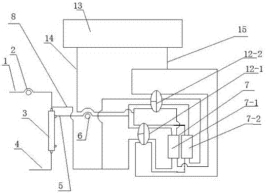 A continuous crrt machine capacity balance device with two breakers