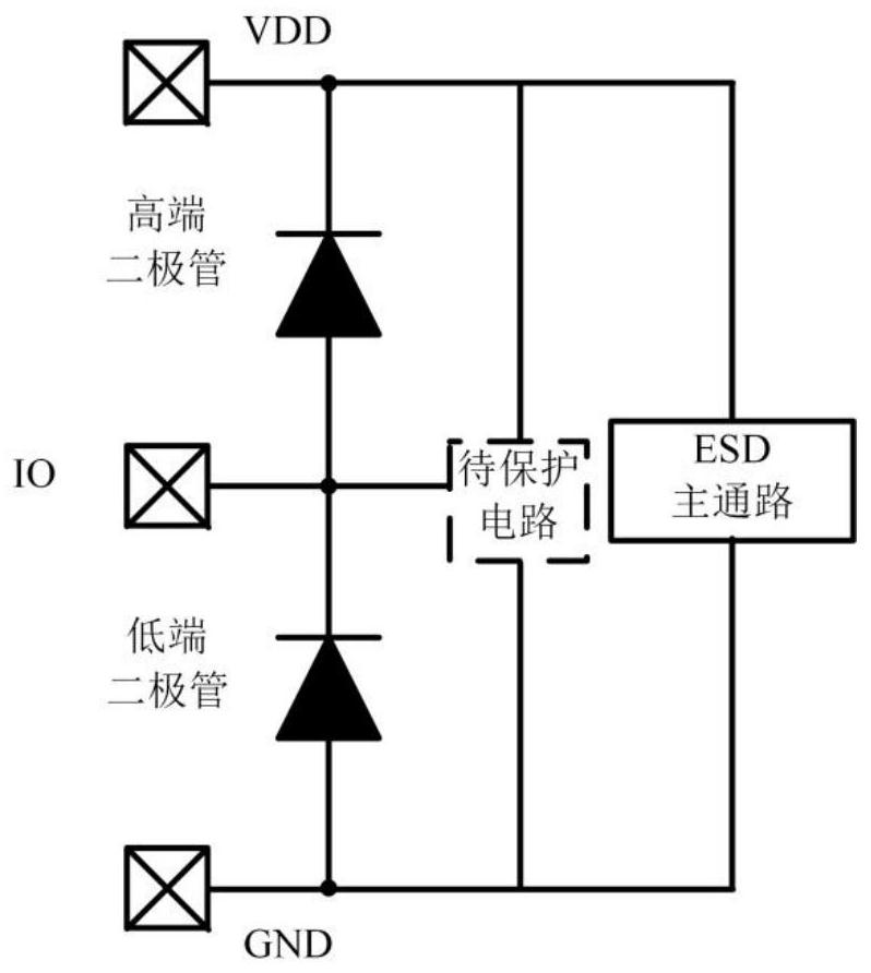 A double diode esd protection circuit