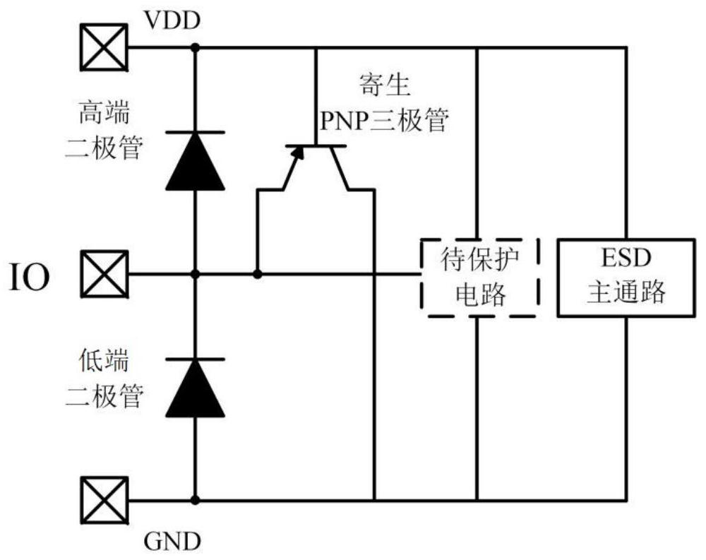 A double diode esd protection circuit