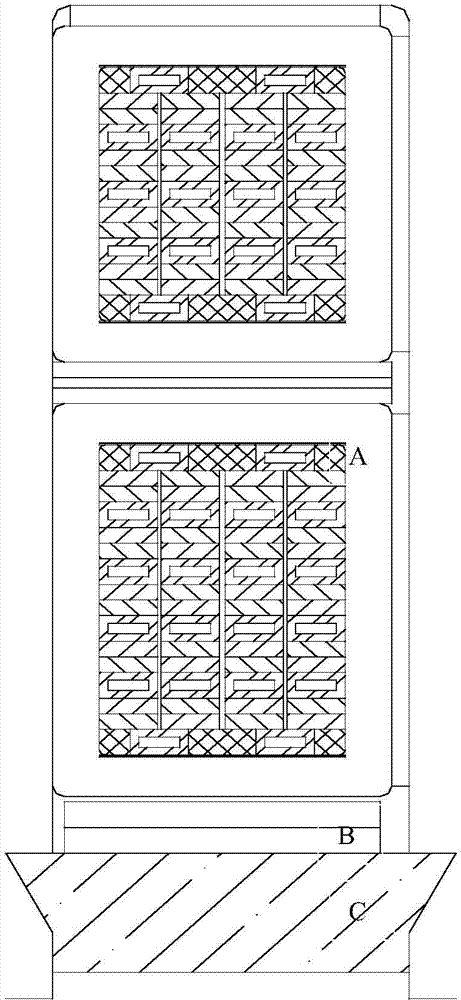 Method for detecting stator slot wedge of turbonator