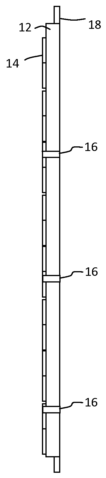 Radiation detector for density or level measurements