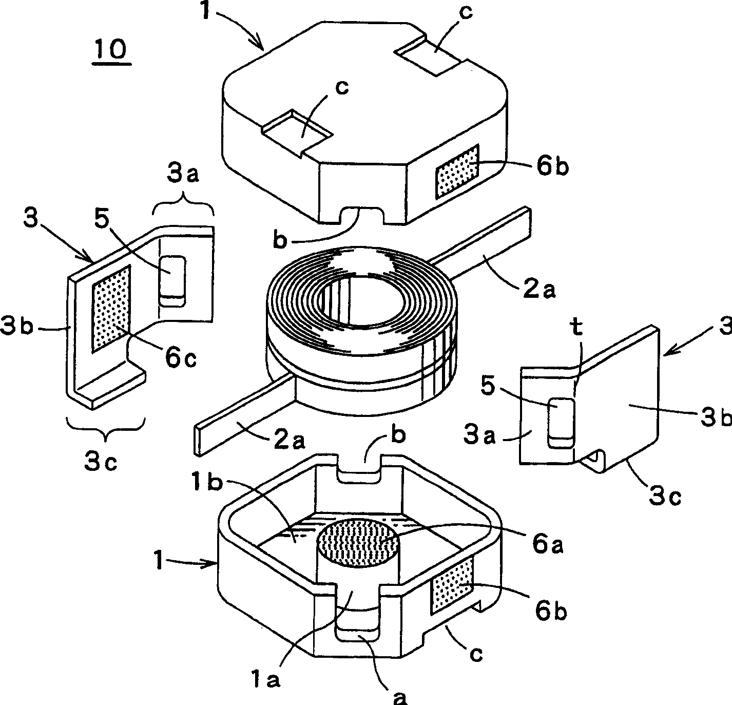 Surface mount coil component