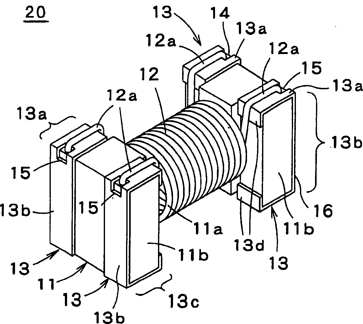 Surface mount coil component