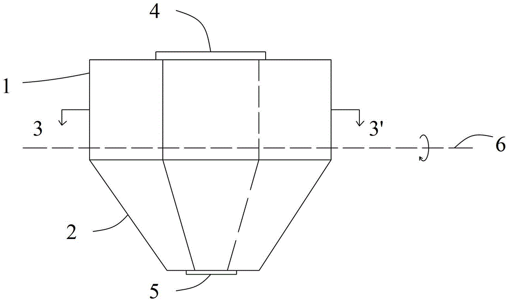 A square cone rotary mixer