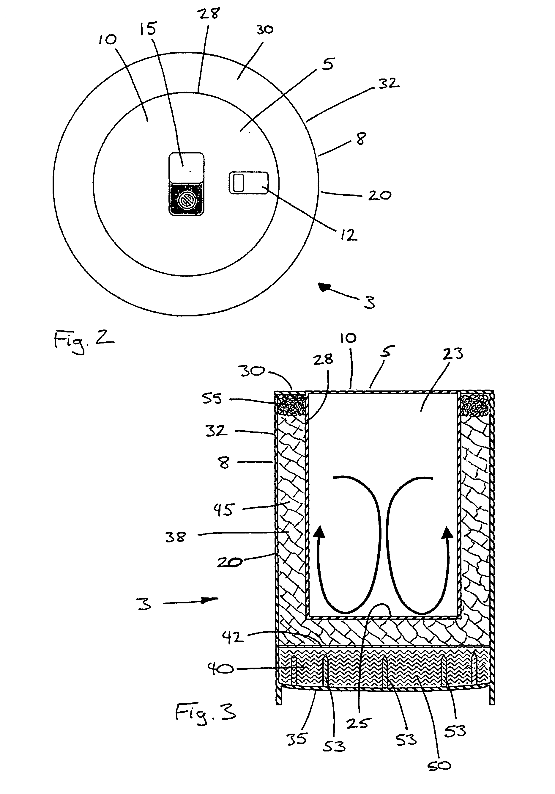 Self-contained temperature-change container assemblies