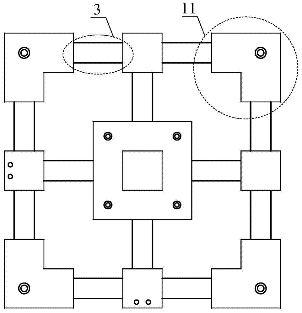 Two-freedom-degree, large-travel and large-load micro-positioning platform