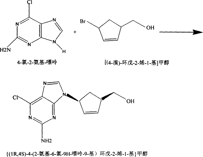 Abacavin preparing process