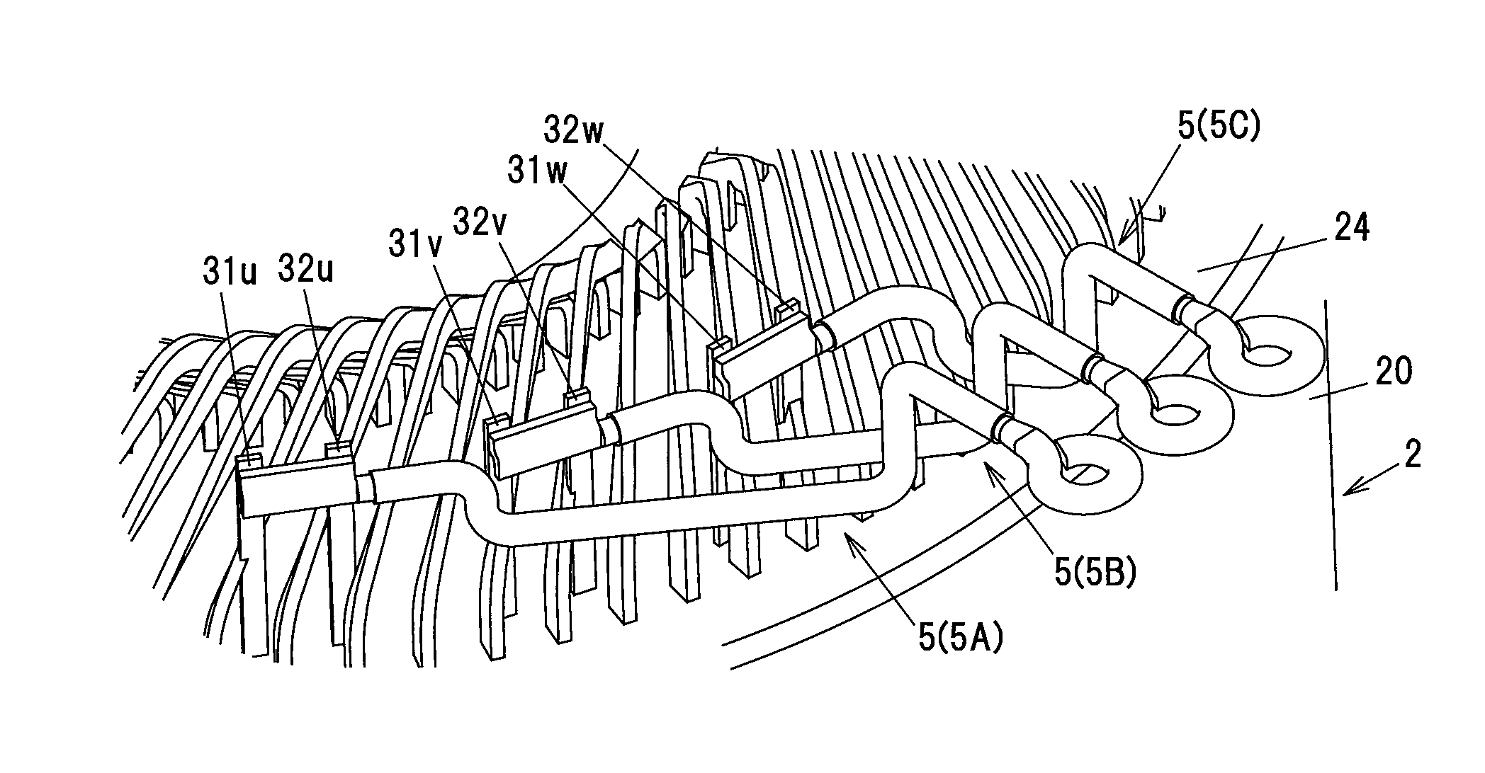 Motor connecting member and motor device