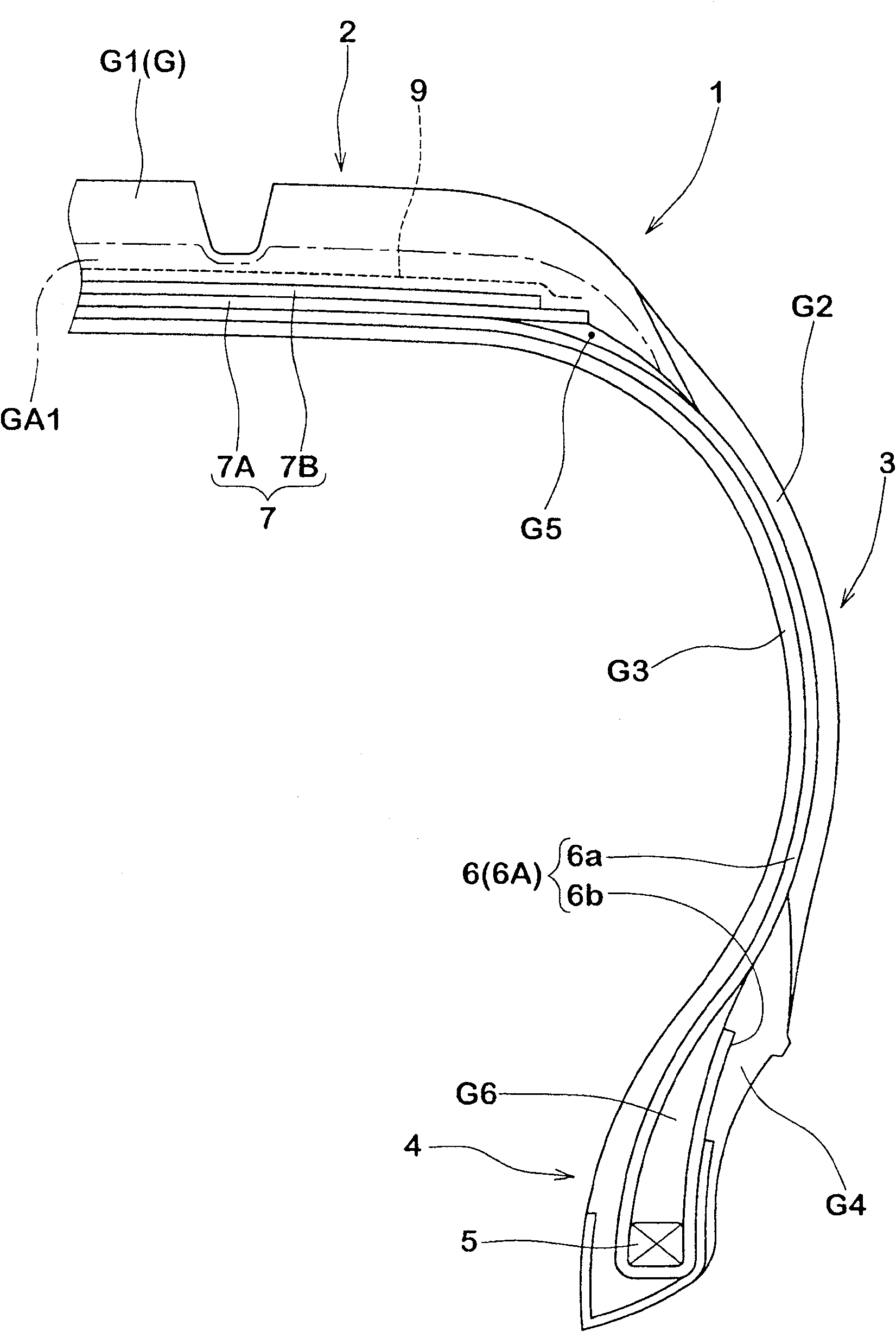 Manufacturing method of rubber member for tire