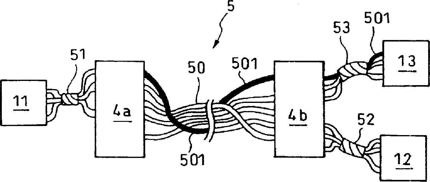 Electric bundle for vehicle and vehicle carried said electric bundle