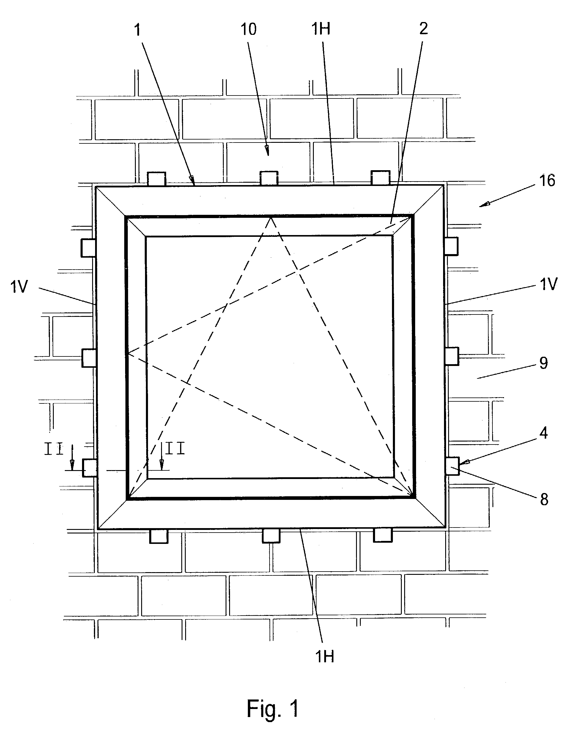 Window or door with protection against explosive effects