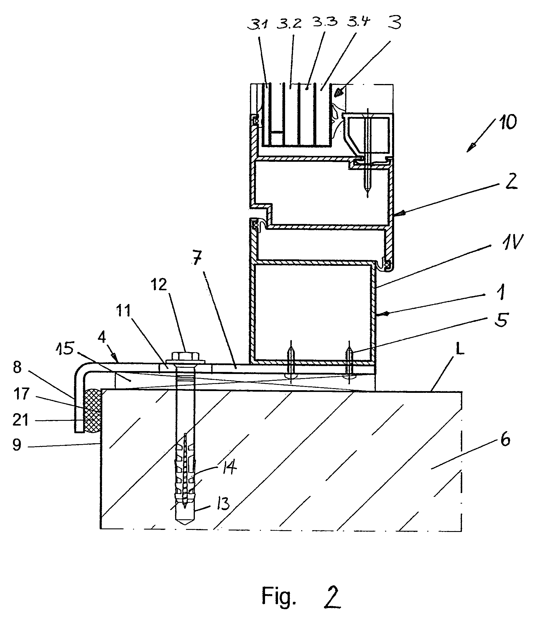 Window or door with protection against explosive effects