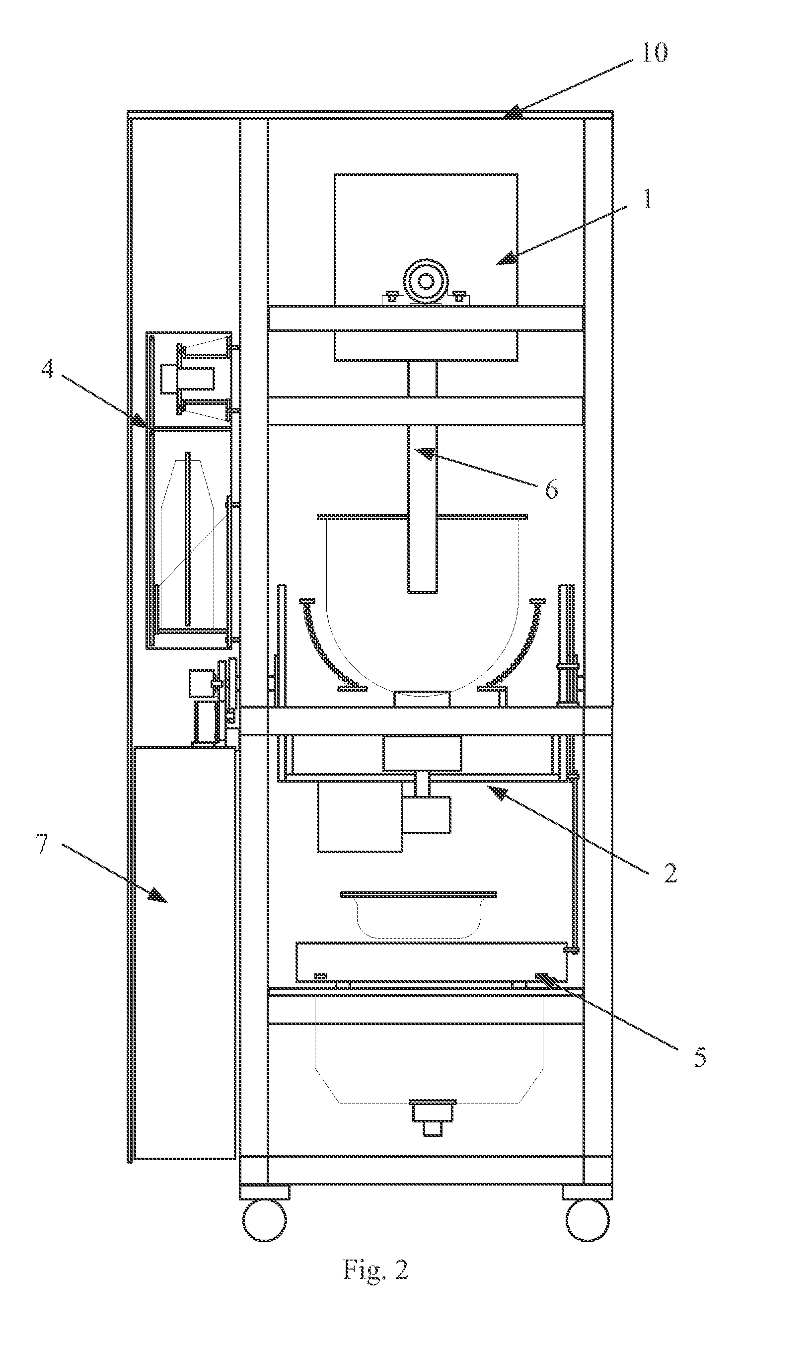 Automatic ingredient feeding apparatus applicable in a fully automated cooking machine