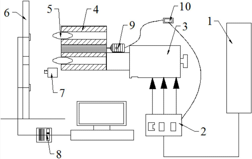 Impact testing device for debris flow protection structure