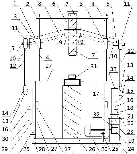 Small forging belt hammer