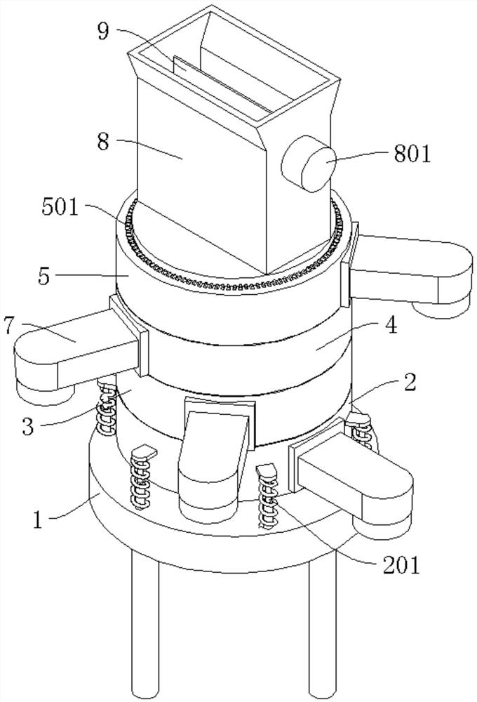 A powder separation device and method thereof