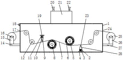 Textile fluff removal device