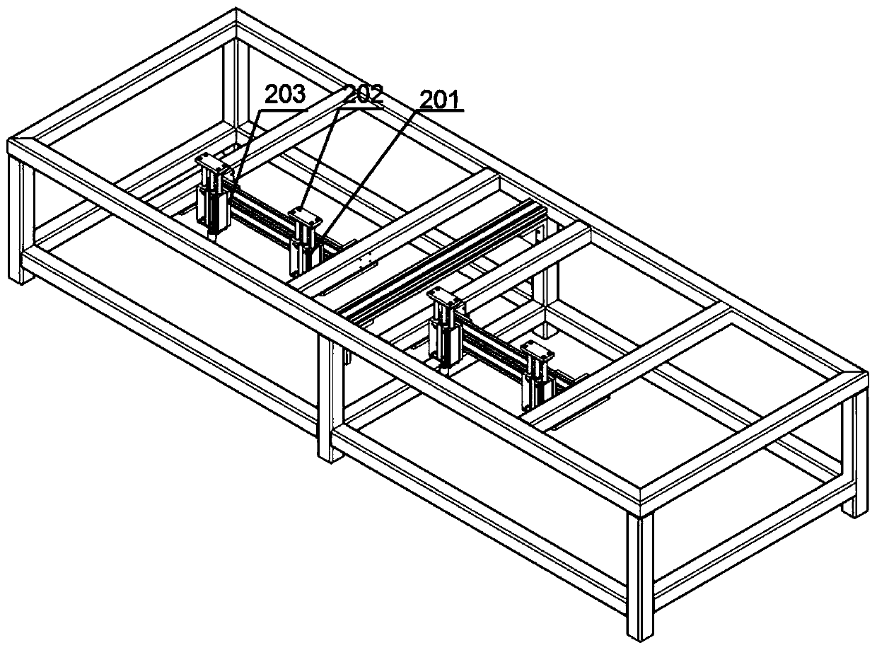 Automatic profile separating and loading device based on queue principle