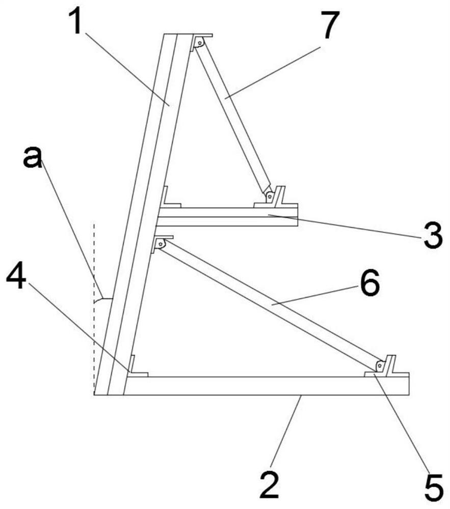 Foldable and convenient inverted-F-shaped retaining wall and design method thereof