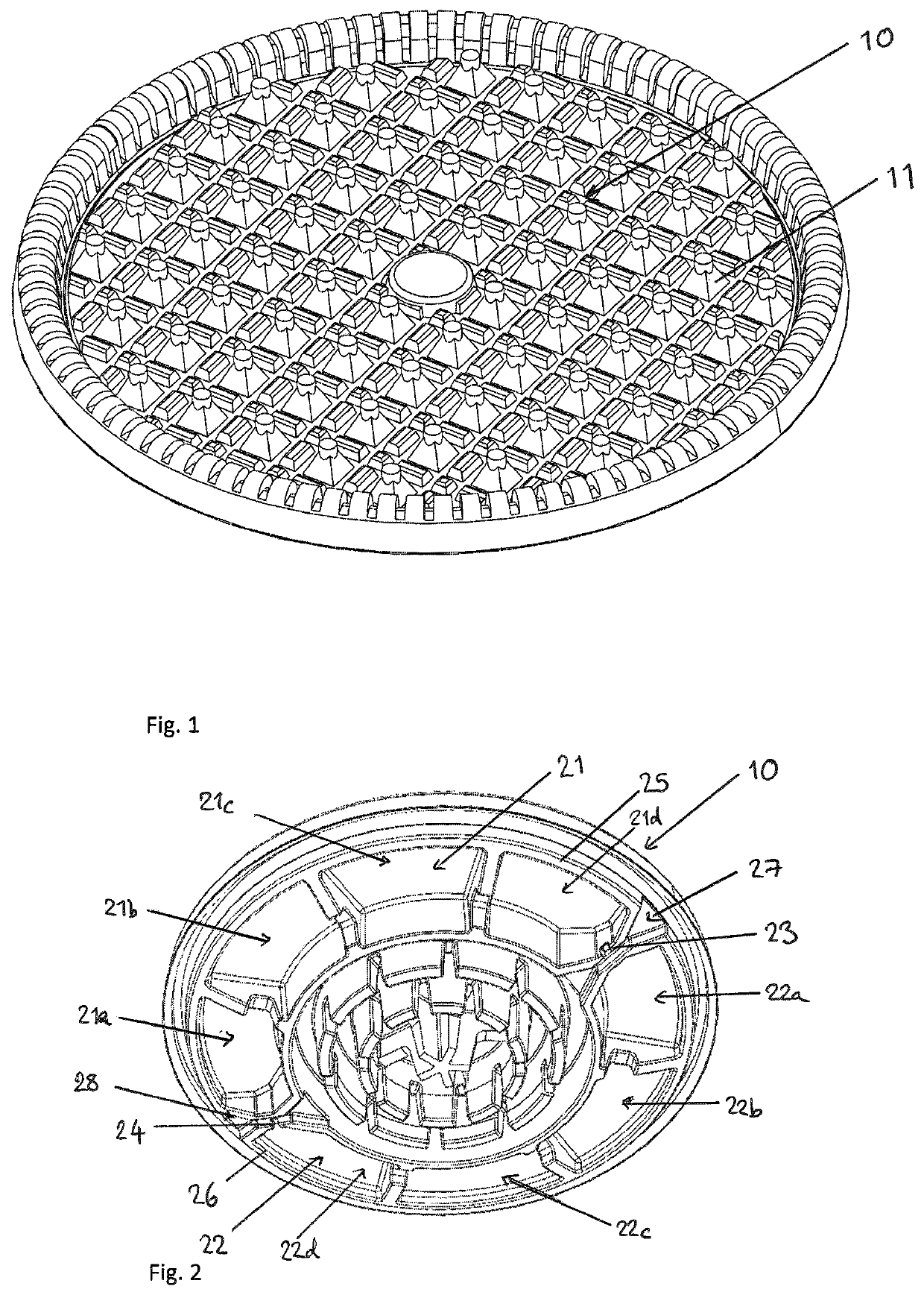 Capsule with foaming means