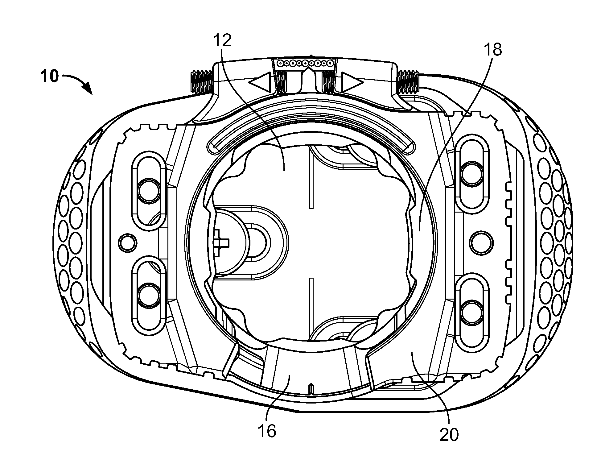 Cleat assembly for clipless bicycle pedal