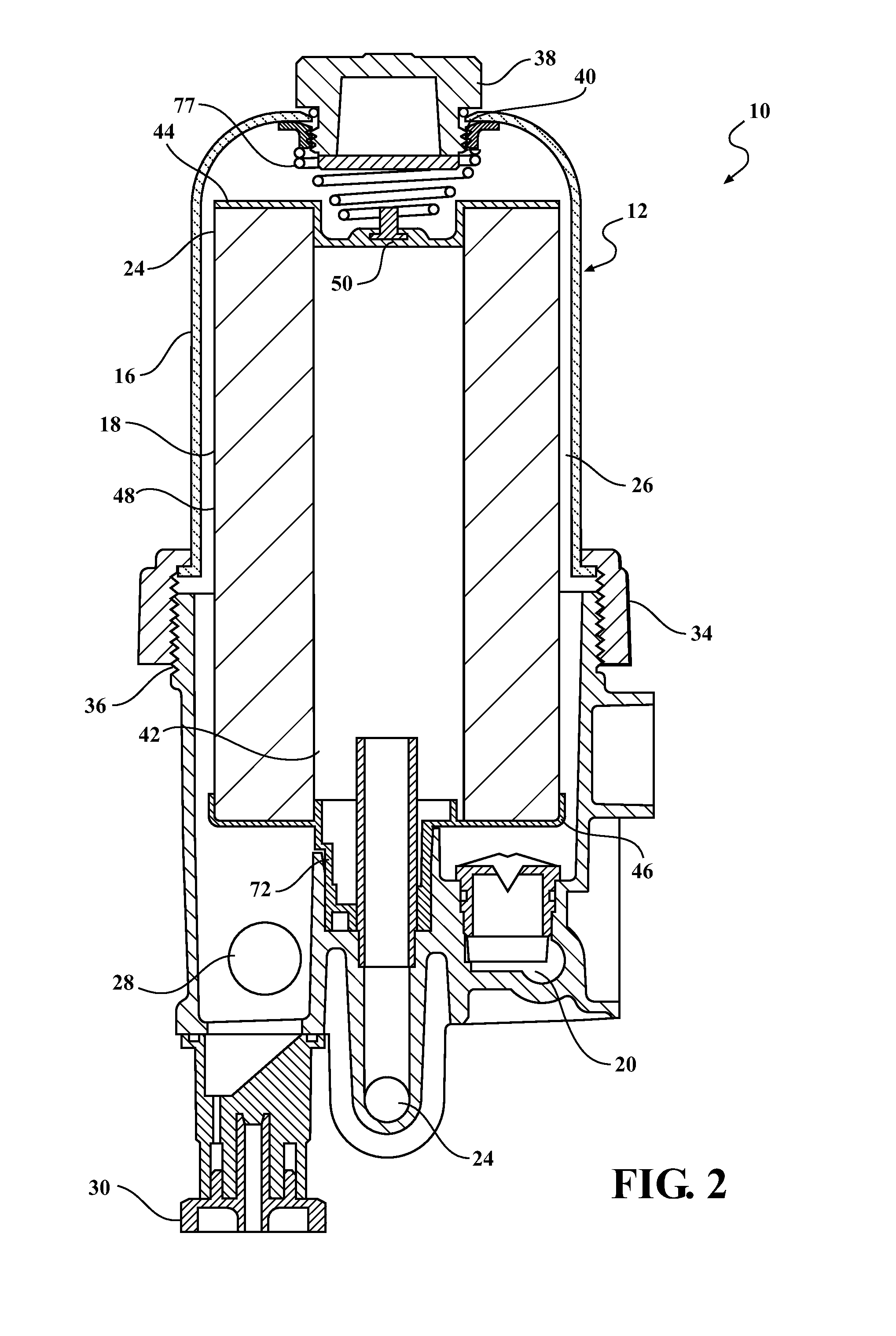 Fluid filter assembly with a filter cartridge and housing interface