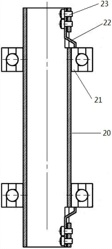 Device and method of magnetic levitation molecular pump radical protective bearing detection